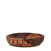 Salt & Pepper Linden Round Wooden Serving PLatter or Bowl made from a solid piece of Acacia wood.
