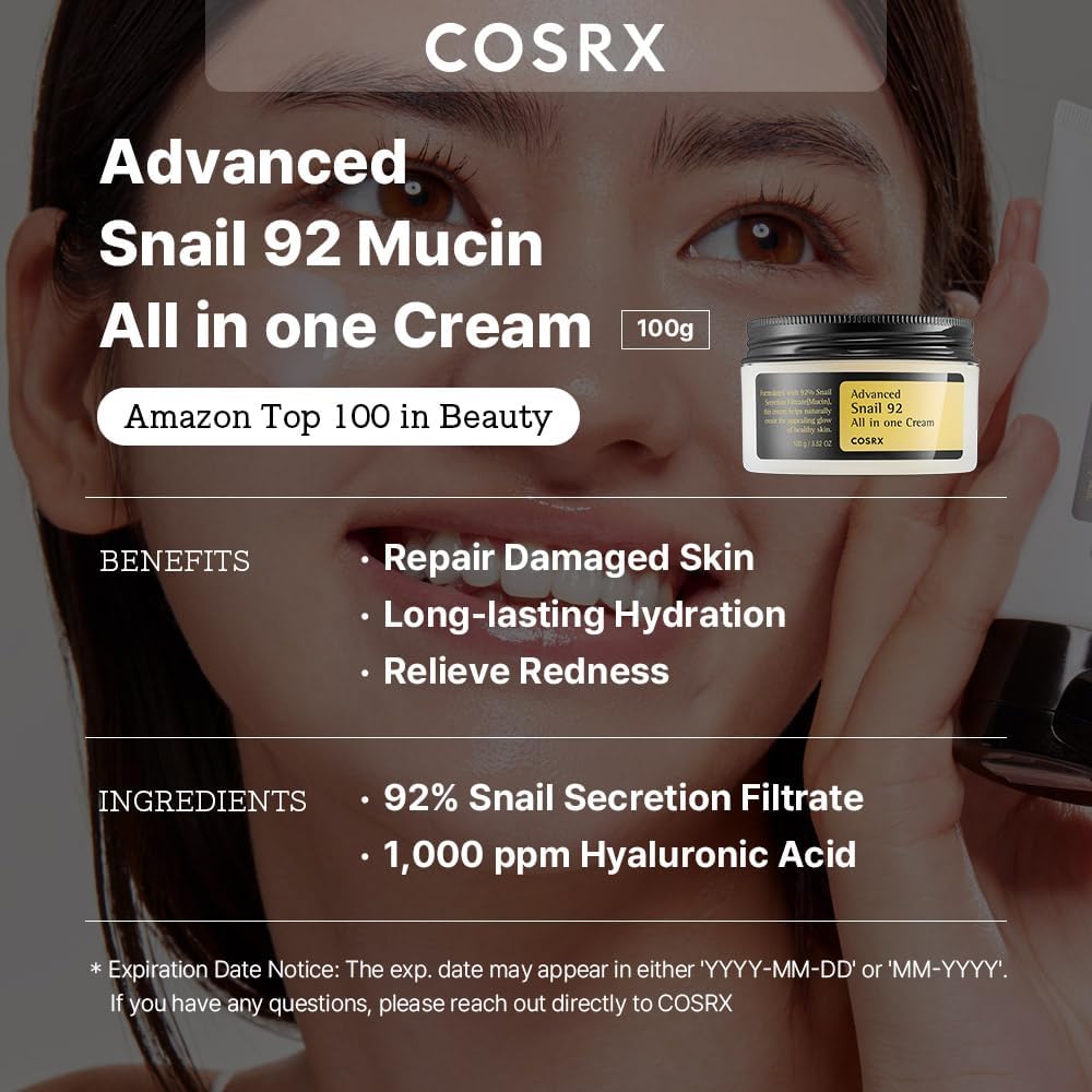 COSRX Advanced Snail 92 All in One Cream: Your Secret to Glowing, Happy Skin