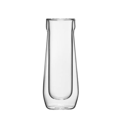 Corkcicle Barware Double Walled Flute Glass (Pk of 2) - Clear - FOK & Stuff