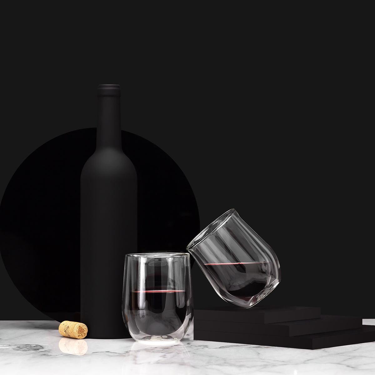 Corkcicle Barware Stemless Glass (Pk of 2) - Clear - FOK & Stuff