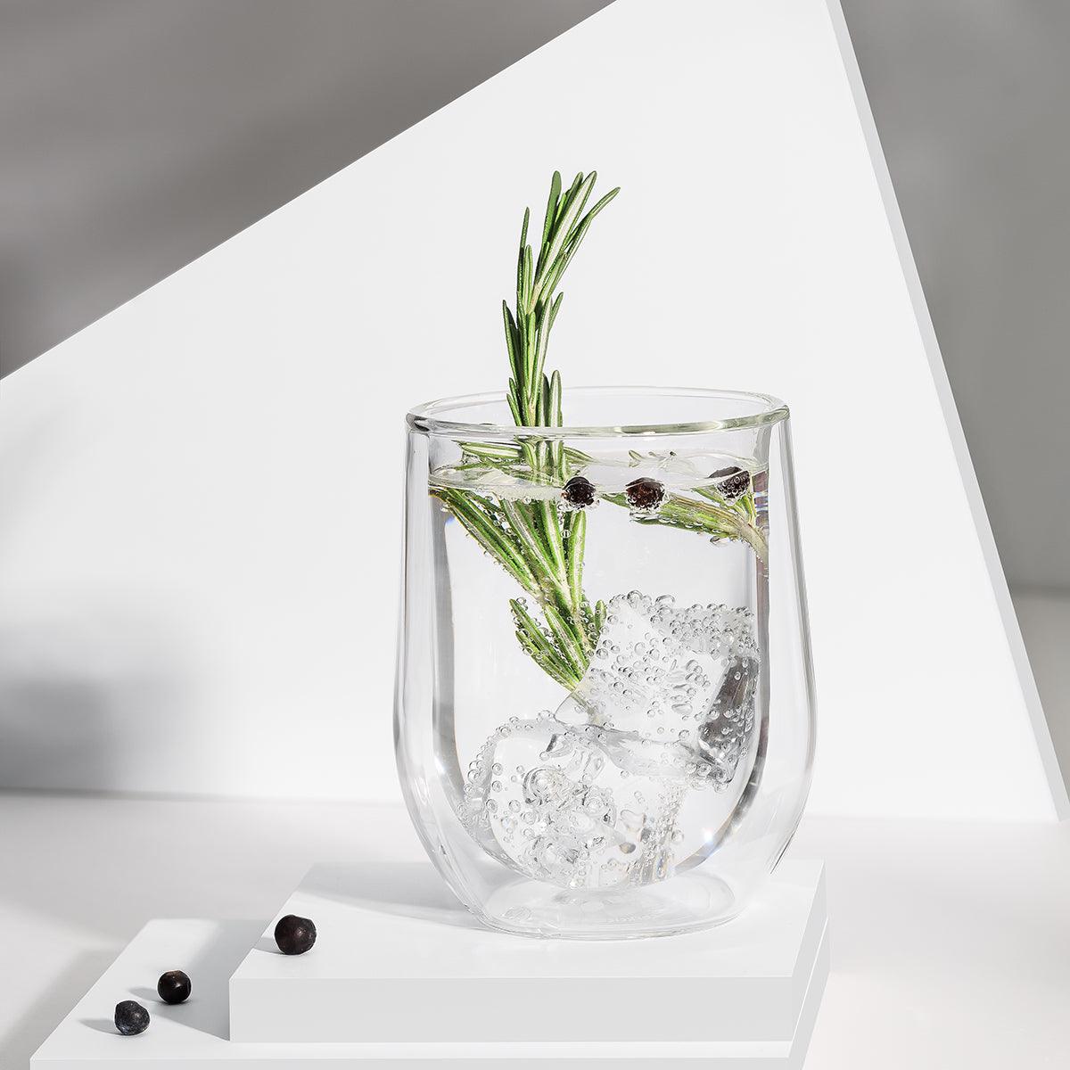Corkcicle Barware Stemless Glass (Pk of 2) - Clear - FOK & Stuff
