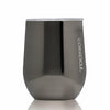Stemless Wine Cup with Lid Metallic Gunmetal