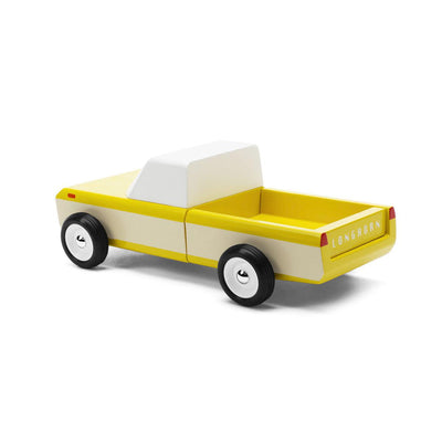 candylab longhorn yellow wooden toy car