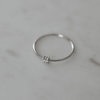 SOPHIE Mini Rock Ring Clear Silver M - FOK & Stuff