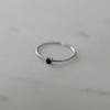 SOPHIE Mini Rock Ring Black Silver M - FOK & Stuff