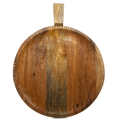 Salt & Pepper round paddle board serving tray.
