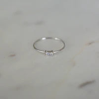 Sophie | You Rock Ring | Clear | Silver - FOK &amp; Stuff