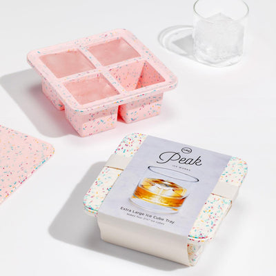 W&P | Peak | Extra Large Ice Cube Tray | Speckled Pink - FOK & Stuff